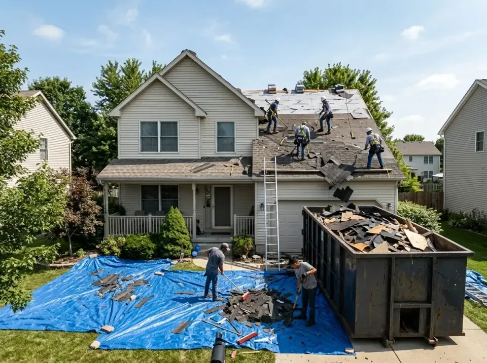 roof-replacement-debris-remova-004 — frequently asked questions, Cheapest Dumpster Rentals in Richmond, IN